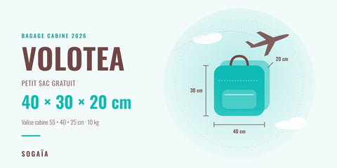 Bagage Cabine Volotea 2026 : Dimensions et Règles | Sogaïa