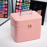 Petit Vanity Rigide pour Maquillage Rose
