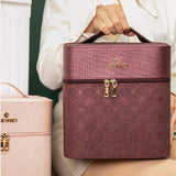 Vanity Case Rigide Maquillage Bronze