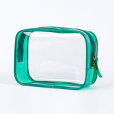 Trousse de Toilette Transparente Colorée Vert