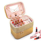 Vanity Rangement Maquillage Or