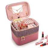 Vanity Rangement Maquillage Rose