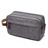 Trousse de Toilette Double Compartiment Gris