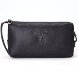 Trousse de Toilette Homme Cuir Noir DEEP FOREST
