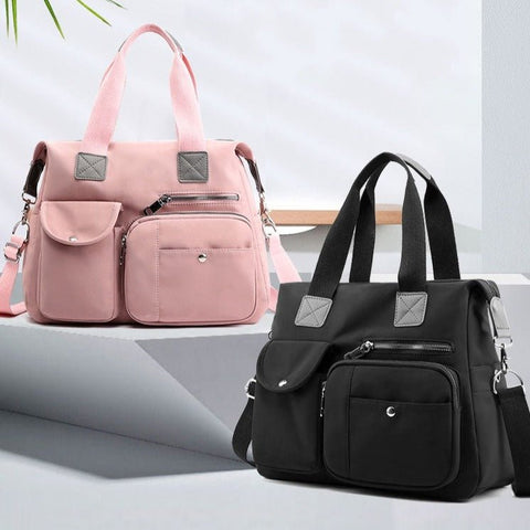 Mudança de bolsa e menino