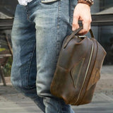 Trousse de Toilette Homme Vintage Marron