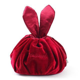 Trousse de Maquillage Ronde Rouge