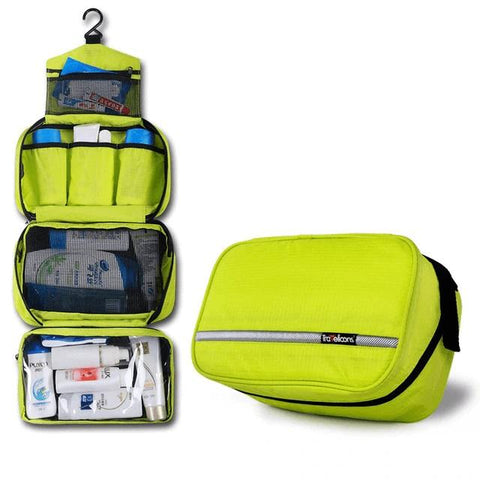 Trousse de Toilette Homme Dépliante Verte