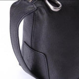 Men's Toiletry Bag in Black Leather Deep Forest™