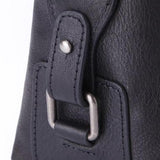 Men's Toiletry Bag in Black Leather Deep Forest™