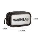 Transparente Manntasche