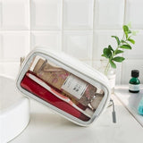 Transparente Manntasche