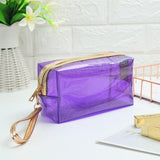 Estuche transparente de colores