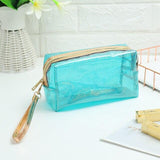 Estuche transparente de colores