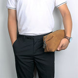 Roldan™ Cream Leather Men's Toiletry Bag