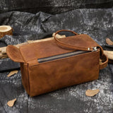 Trousse de Toilette Cuir Vintage Vintime™