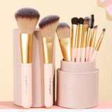 Pinceaux de Maquillage avec Boite de Rangement