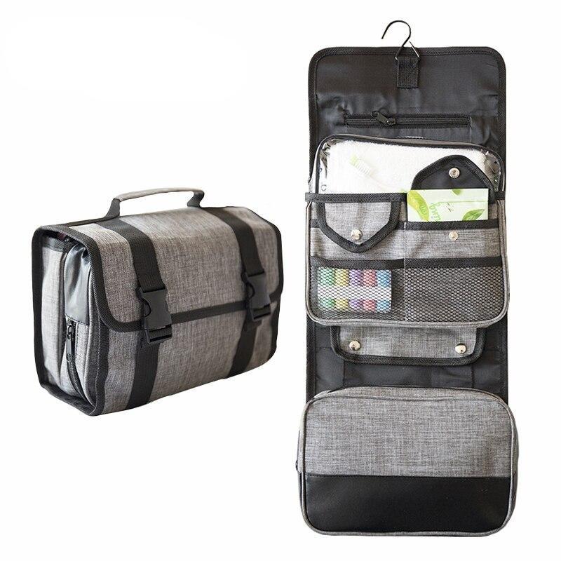 TRABONA Trousse De Toilette Voyage Homme à Suspendre - Grande Capacité & Crochet 360° - Qualité Premium
