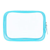 Farbenfrohe transparente Toilettenbeutel