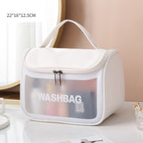 Trousse en Plastique Souple Translucide Blanc