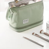 Trousse de Maquillage avec Grande Ouverture et Double Compartiment