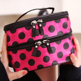 Bolsa de higiene pessoal feminina com vários compartimentos