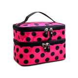 Bolsa de higiene pessoal feminina com vários compartimentos