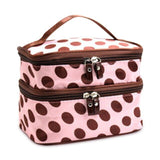 Bolsa de higiene pessoal feminina com vários compartimentos