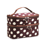 Bolsa de higiene pessoal feminina com vários compartimentos