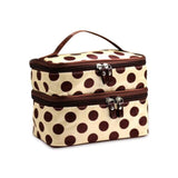 Bolsa de higiene pessoal feminina com vários compartimentos