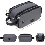 Trousse de Toilette Homme Double Compartiment Gris