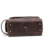 Trousse de Toilette à l'Ancienne en Cuir