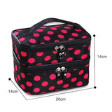 Bolsa de higiene pessoal feminina com vários compartimentos