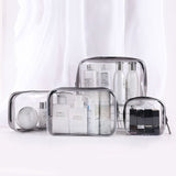 Trousse de Maquillage Transparente Argent