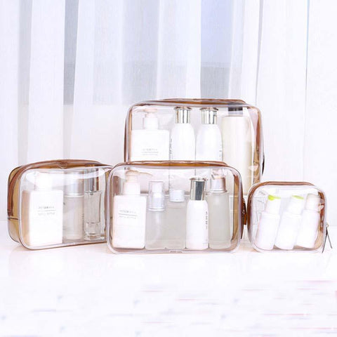 Lot de Trousse de Maquillage Transparente