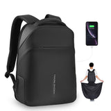 Sac à dos antivol 40x30x15 noir avec port USB et cape de pluie Sogaïa