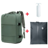 Sac à dos 40x20x25 avec sac de compression beige vue de face – Sac à Dos 40 20 25 cm avec Sac de Compression | Sogaïa