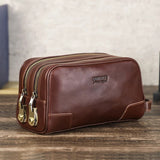 Bolsa de toilette em pele para homem Taurus™ de luxo