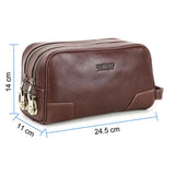 Bolsa de toilette em pele para homem Taurus™ de luxo