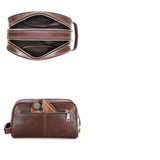 Bolsa de toilette em pele para homem Taurus™ de luxo