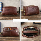 Bolsa de toilette em pele para homem Taurus™ de luxo