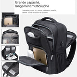 Grande capacité et rangement multicouche du sac à dos ordinateur