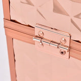 Mallette de maquillage rose gold détail intérieur – Mallette de Maquillage Rose Gold | Sogaïa