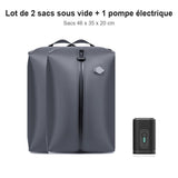 Lot de 2 sacs sous vide 46x35x20 cm et 1 pompe électrique
