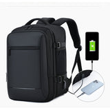 Sac à dos de voyage business noir avec port de charge USB