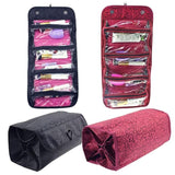 Trousse de toilette de voyage femme à suspendre vue de profil – Trousse de Toilette de Voyage pour Femme à Suspendre | Sogaïa