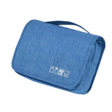 Trousse de toilette voyage femme à suspendre vue de profil – Trousse de Toilette de Voyage pour Femme à Suspendre | Sogaïa