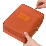 Trousse à maquillage de voyage violet vue de face – Trousse à Maquillage de Voyage Travel™ | Sogaïa