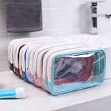 Trousse transparente colorée vue de face – Trousse Transparente Colorée | Sogaïa