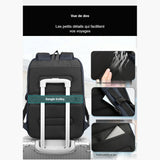 Sangle trolley, dos en mesh respirant et poche antivol du sac à dos
